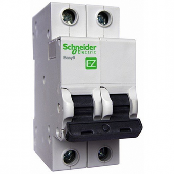 Автоматический двухполюсный выключатель Schneider Electric Easy9 B20 4,5кА
