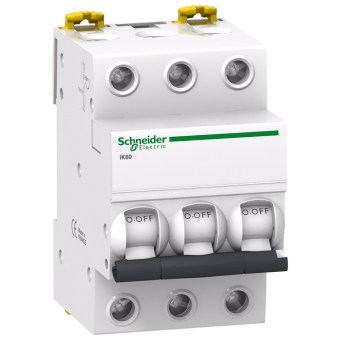 Автоматический трехполюсный выключатель Schneider Electric Acti9 iK60 C63 6кА