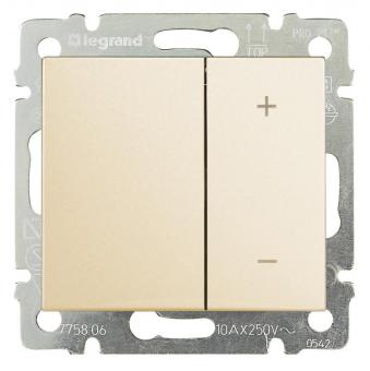 Светорегулятор (диммер) нажимной универсальный 400Вт Legrand Valena Classic слоновая кость