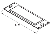 Пластина защитная IP44 осн. 100